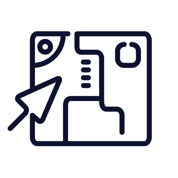 Strategic space planning icon