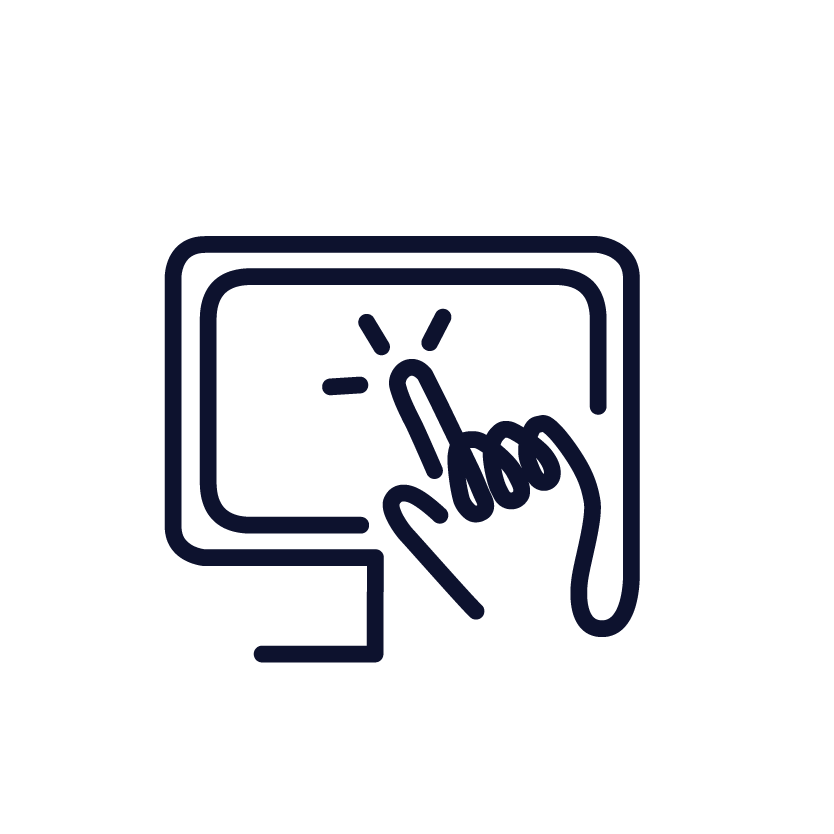 Check-in visitors with a quick scan icon