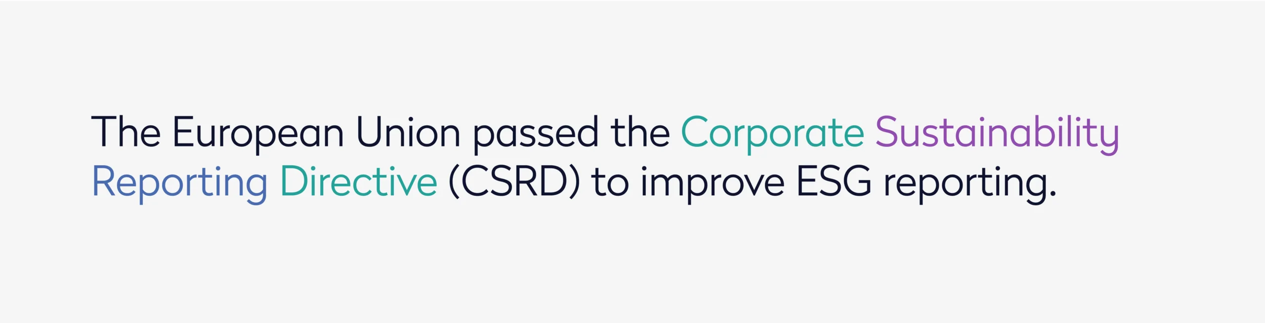 Legislation passed corporate reporting mandate