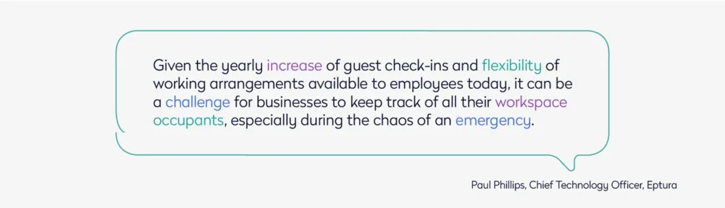 it can be a challenge for businesses to keep track of all their workspace occupants