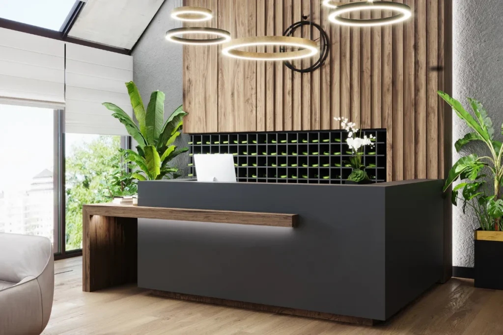 office reception area